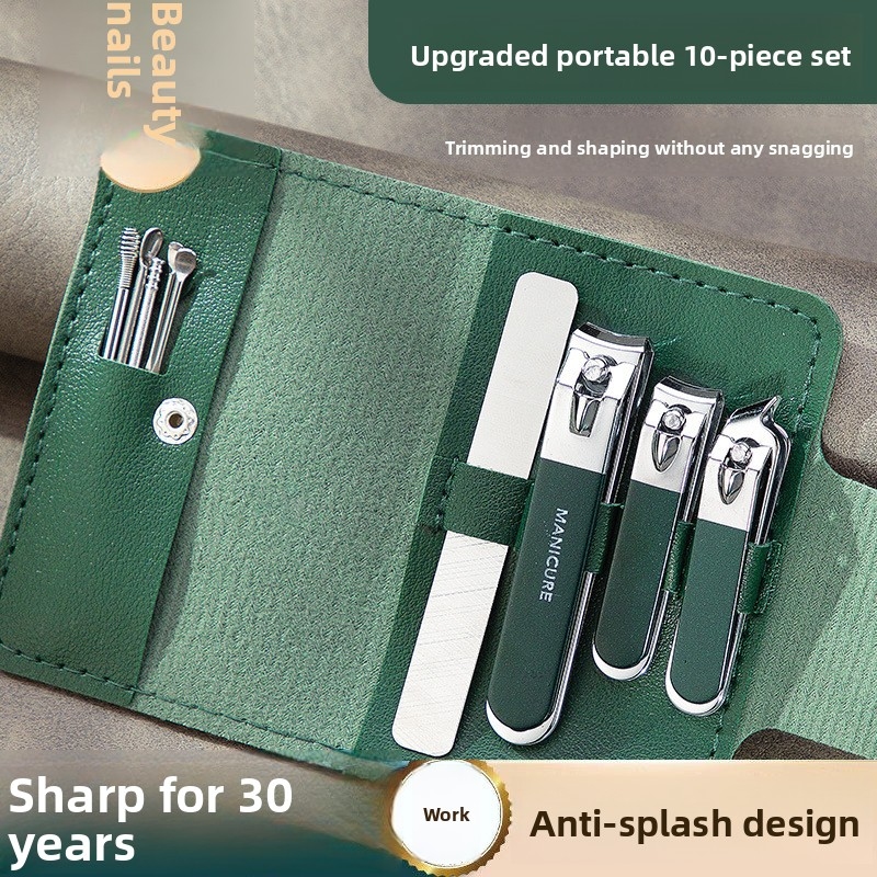 Men'S Grooming Tool - ชุดกรรไกรตัดเล็บสแตนเลส 4 ชิ้น, อุปกรณ์ดูแลเล็บมือและเล็บเท้าสำหรับใช้ในบ้านและผู้ชาย