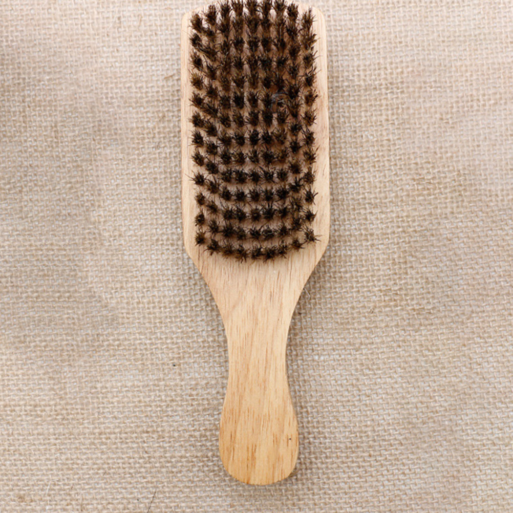 Men'S Grooming Tool - หวีเคราสองด้าน 2 ชิ้น สำหรับผู้ชาย ขนแปรงหมูป่า อุปกรณ์จัดแต่งทรงเครา