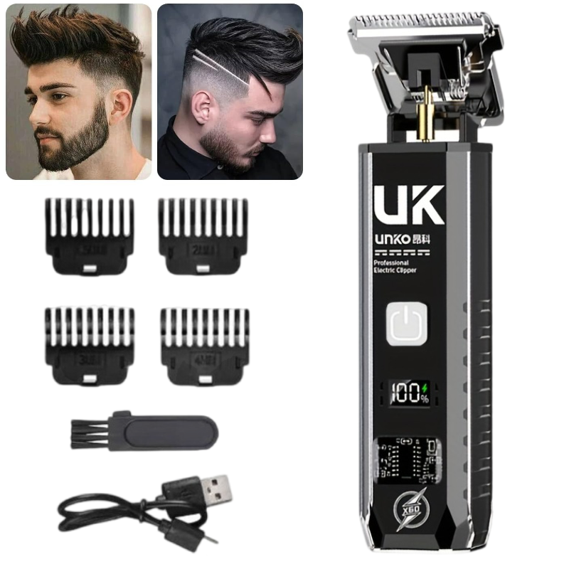 Men'S Grooming Tool - เครื่องตัดผม T9 สำหรับผู้ชาย แบบไร้สาย พร้อมหวี 4
