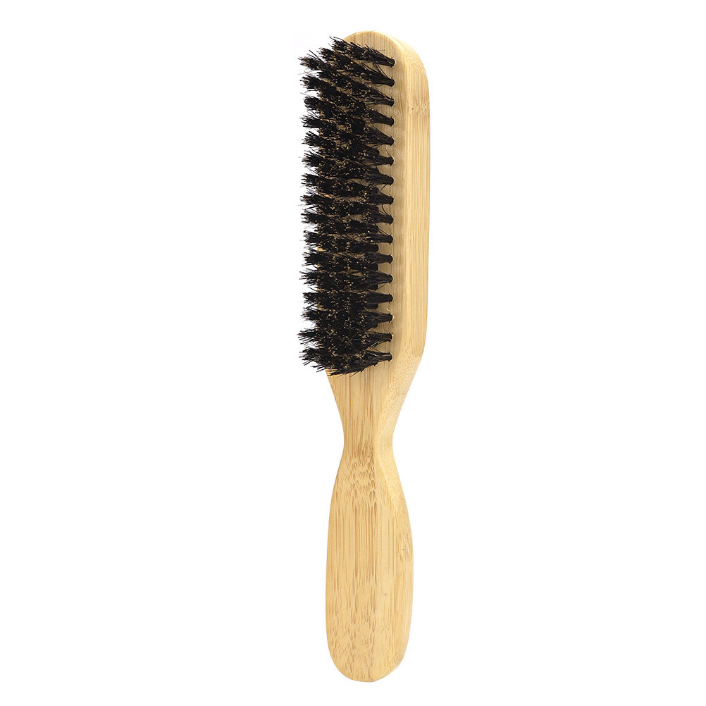 Men'S Grooming Tool - แปรงขนหมูป่าสำหรับจัดแต่งหนวดเคราผู้ชาย ด้ามไม้ ขนแปรงนุ่ม หวีจัดแต่งทรงเครา แปรงสำหรับจัดระเบียบเครา