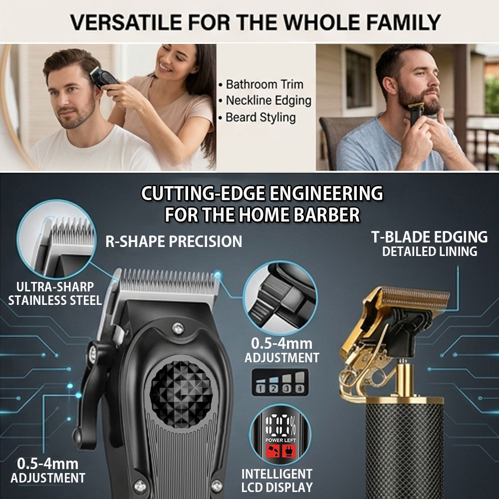 เครื่องตัดผมมืออาชีพพร้อมจอแสด - Men'S Grooming Kits บทวิจารณ์และราคา