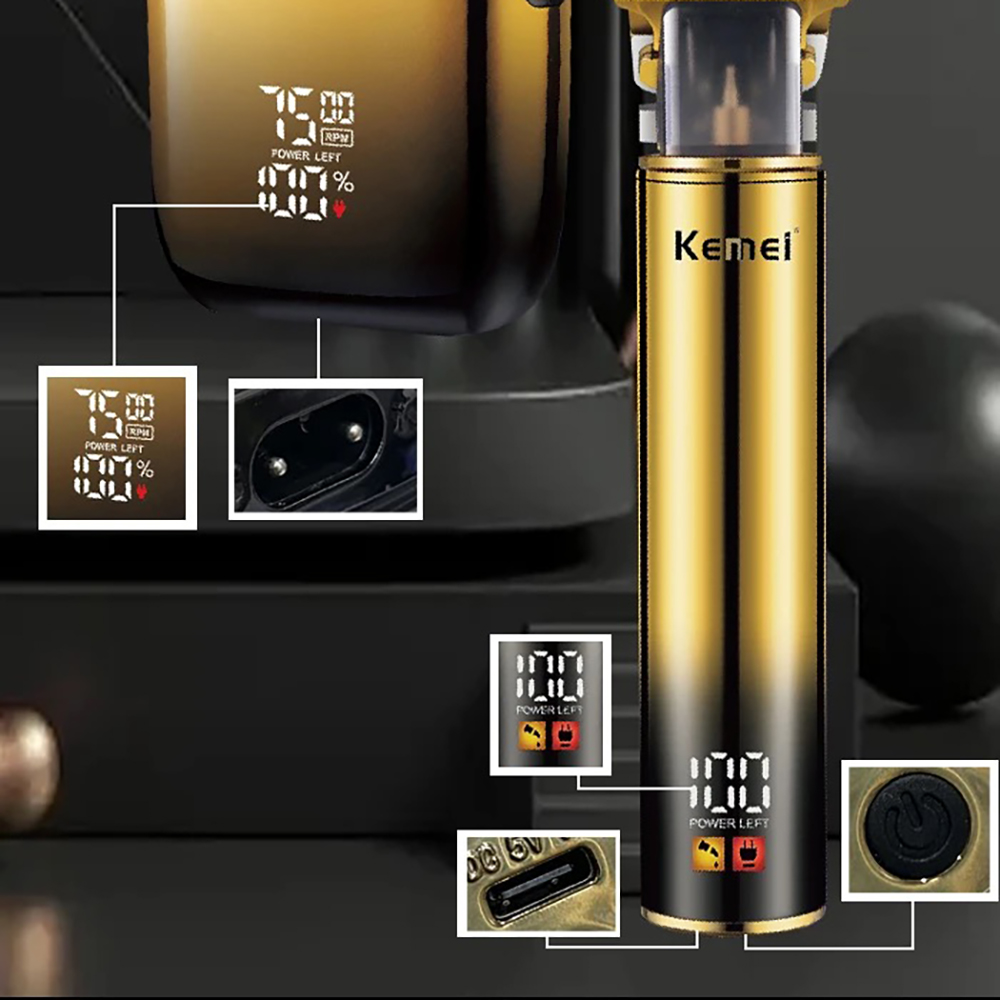 Kemei ผมTrimmerมีดโกนหนวดไฟฟ้า - Men'S Grooming Shaver บทวิจารณ์และราคา