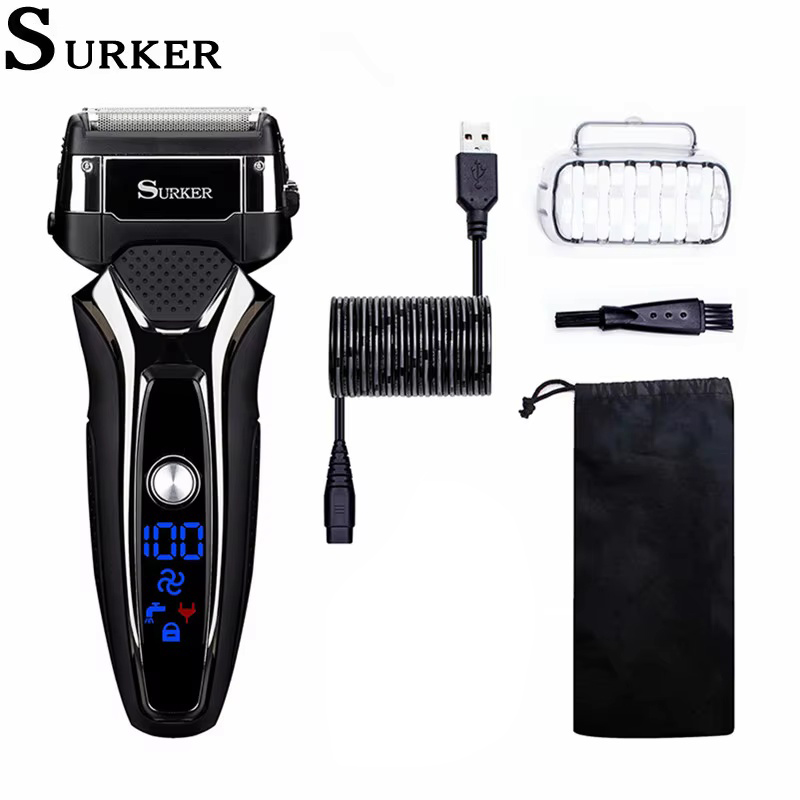 Surker เครื่องโกนหนวดไฟฟ้าสําห - Men'S Grooming Shaver บทวิจารณ์และราคา