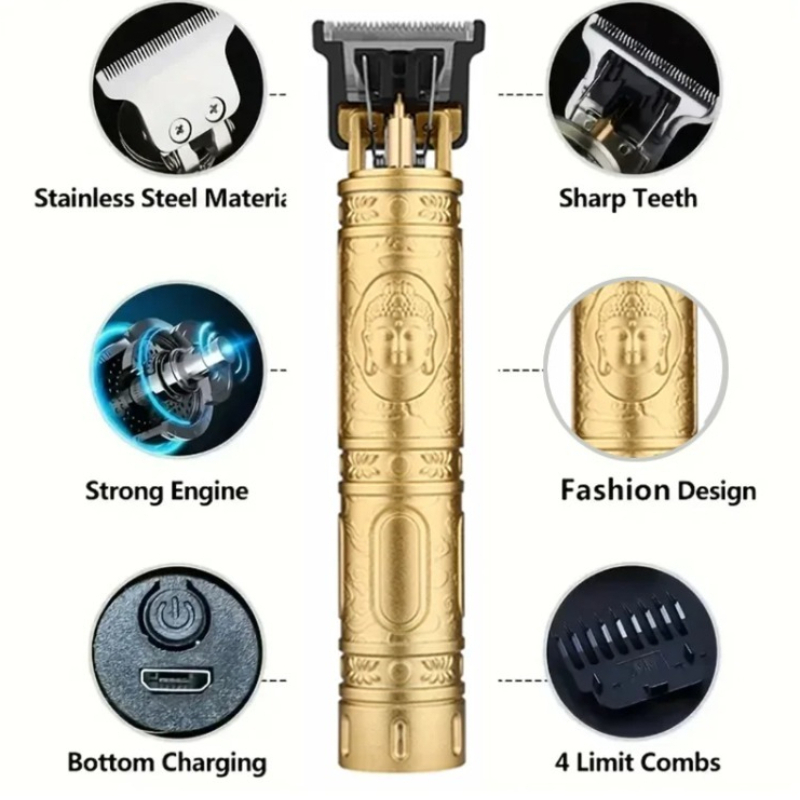 เครื่องตัดผมไร้สาย T9 แบบชาร์จ - Men Grooming Hygiene บทวิจารณ์และราคา
