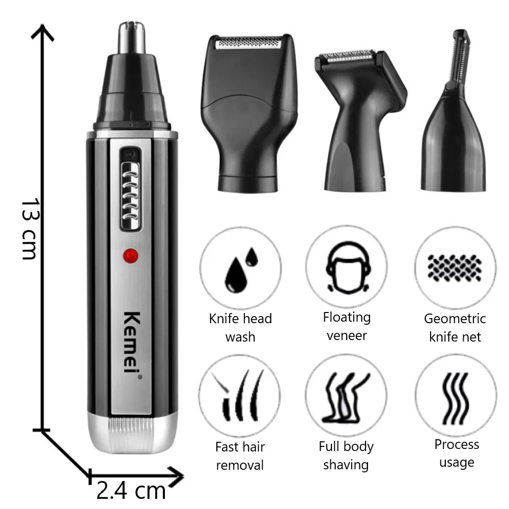 Kemei 4 in 1 Trimmer สําหรับชา - Men Grooming Hygiene บทวิจารณ์และราคา